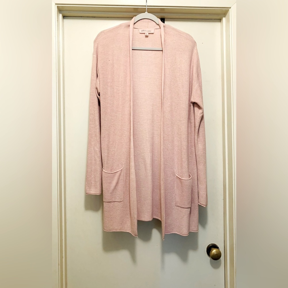 NWOT | Blush Philosophy Two Pocket Buttonless Open Cardigan